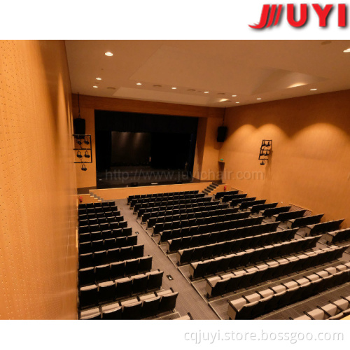 China Wood Teater chairs good quality fabric Auditorium leg arm chair JY-302